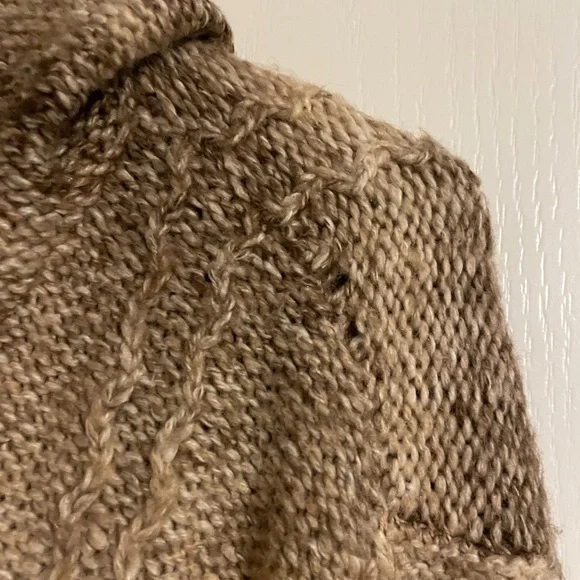 NorthCrest Plus Hooded Wool Blend Button Up Striped Cardigan Sweater Size 2X - Picture 4 of 8